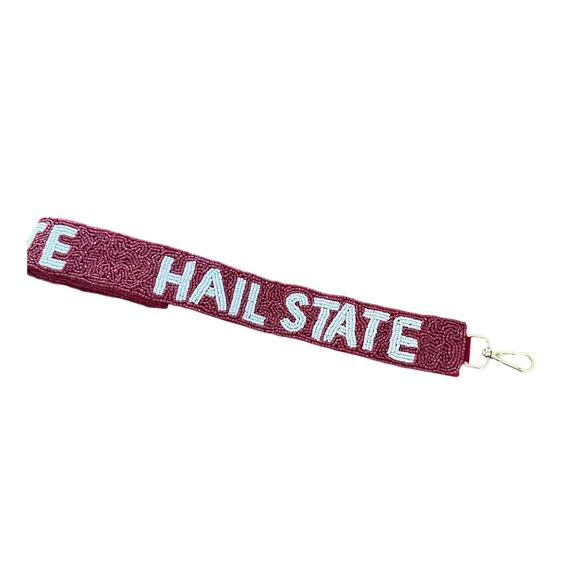 Hail State Bag Strap l Miss State Bag Strap l Game Day Bag Strap l Gift for Her - Picture 1 of 3
